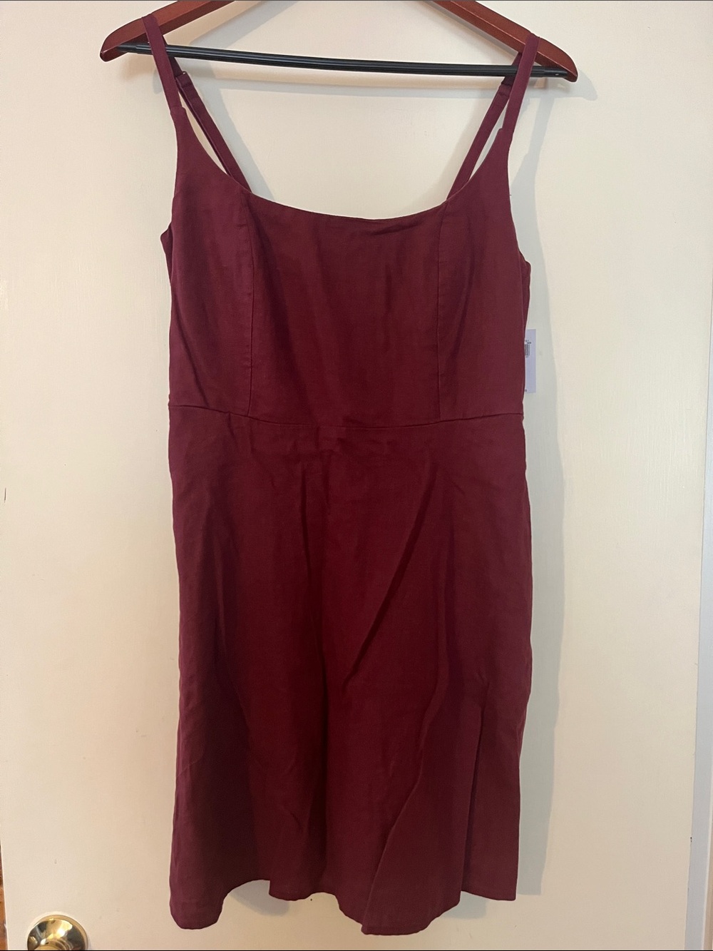 Old Navy Burgundy Spaghetti-Strap Midi Dress